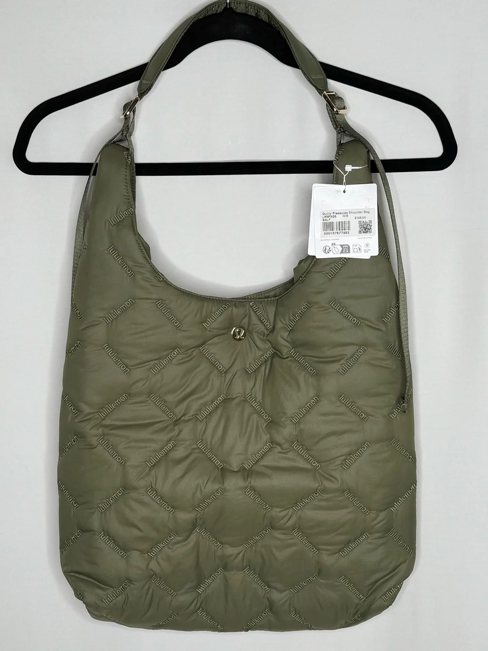 lululemon Quilty Pleasures Shoulder Bag 14L Bay Leaf Gold NWT